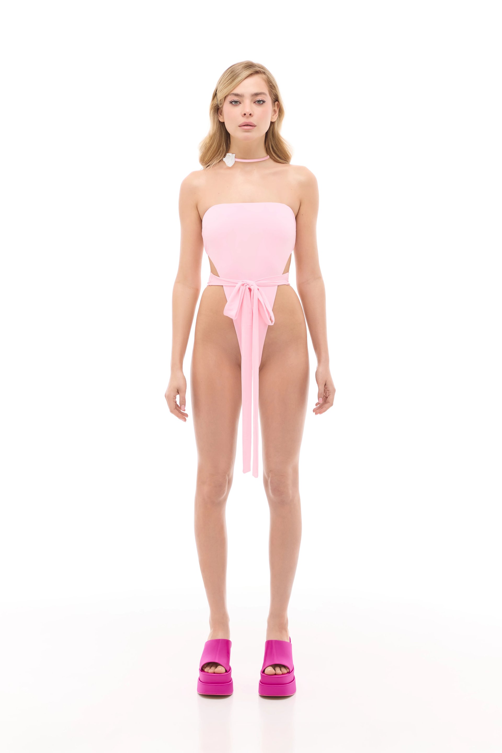 Cloe – Pink One-Piece Swimsuit - photo 1
